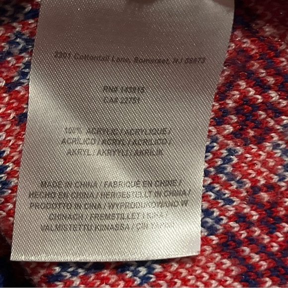 NFL Team Apparel NY Giants Mens 2XL Sweater Vest Knit Blue Red White Football - Picture 5 of 6